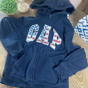 Big Boys Boys American Flag GAP Soft Athletic Hoodie Sweatshirt Jacket